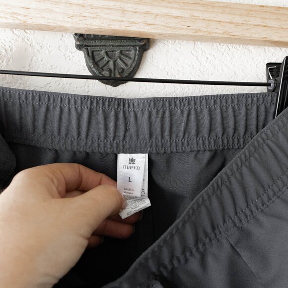 Maevn Men’s Pewter Gray Cargo Scrub Pants | Size L | Style 5891 - Picture 3 of 13